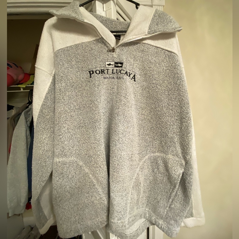 Grey XL Quarter-Zip Pullover Port Lucaya